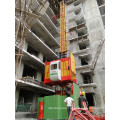 Construction work elevator for material and people